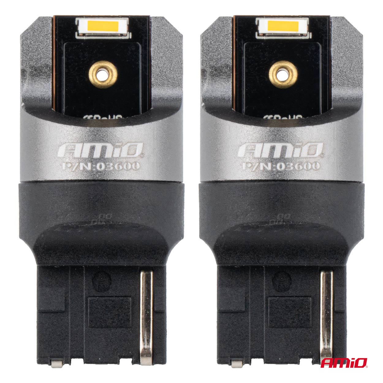 LED polttimo WY21W Full Canbus Pro 2x1860 SMD Keltainen 12V 24V 
