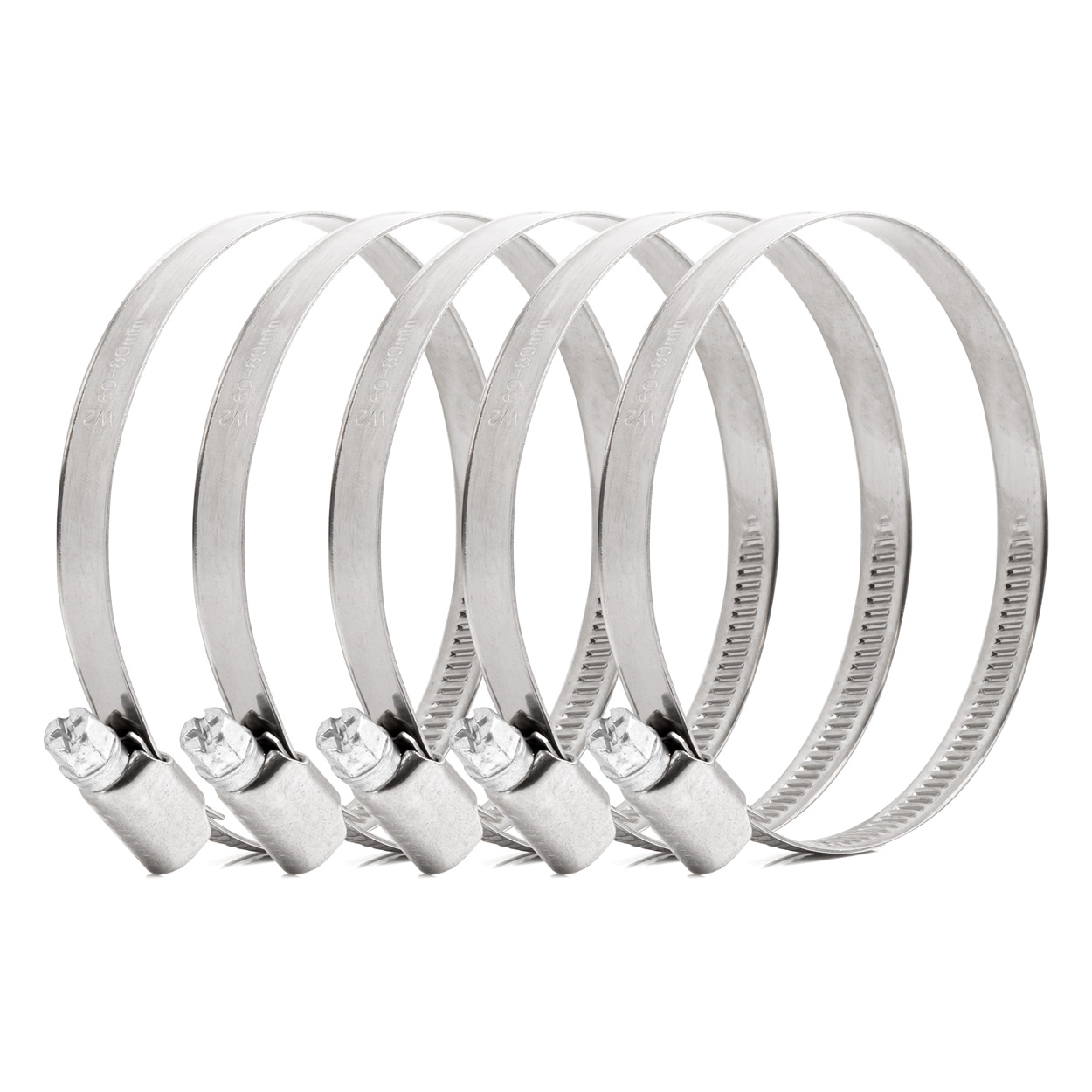 Ruuvikiristin 5 kpl 60-80mm/9mm W2