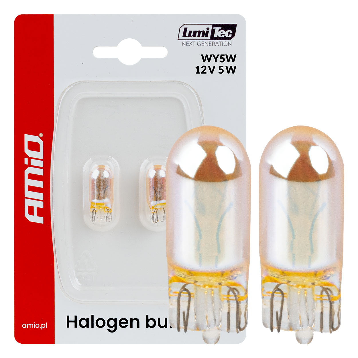 Halogeenipolttimo WY5W 12V 5W LumiTec AMBER CHROME 2 kpl