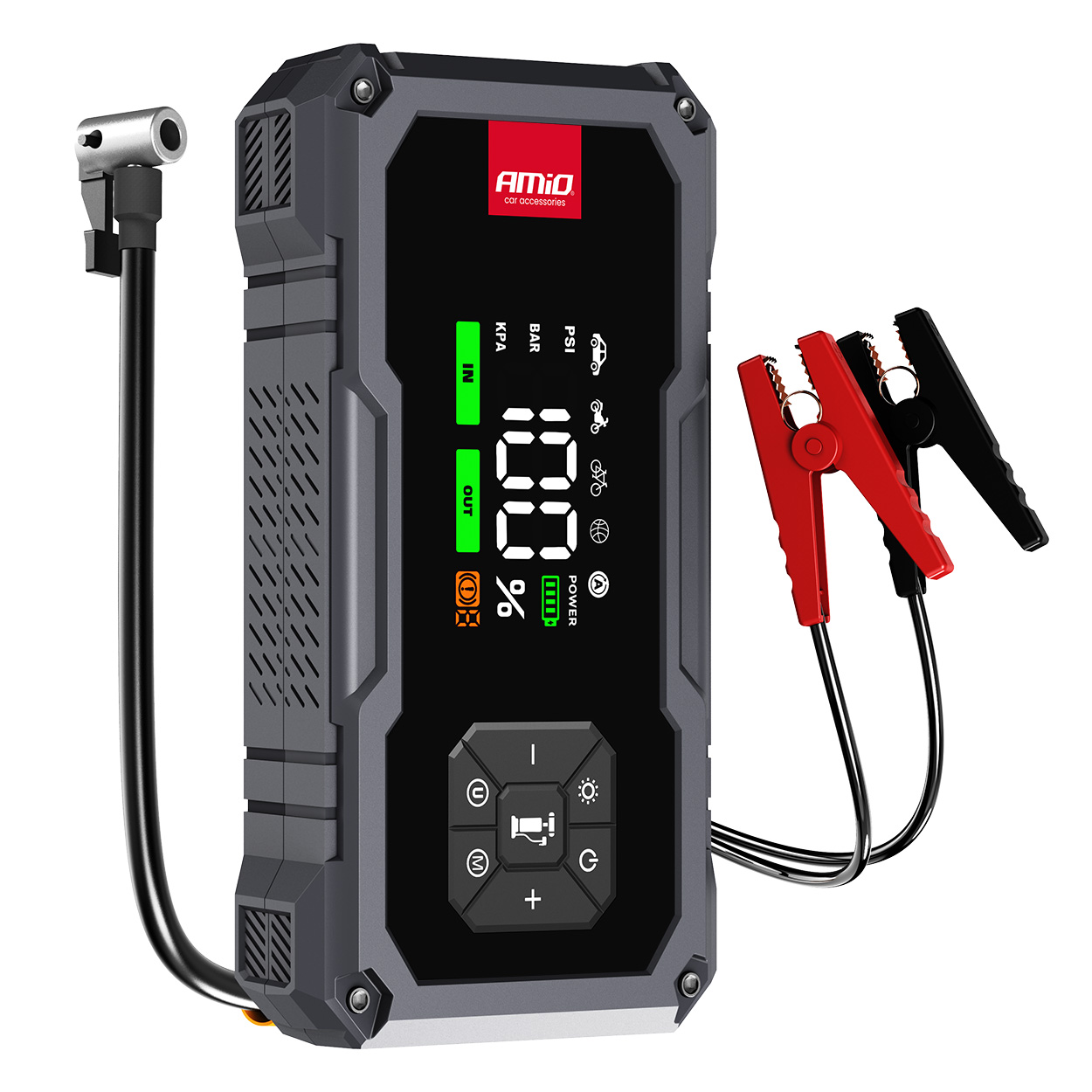 Apukäynnistin Power Pack 4in1 12 V 7,2 Ah 600 A PRO