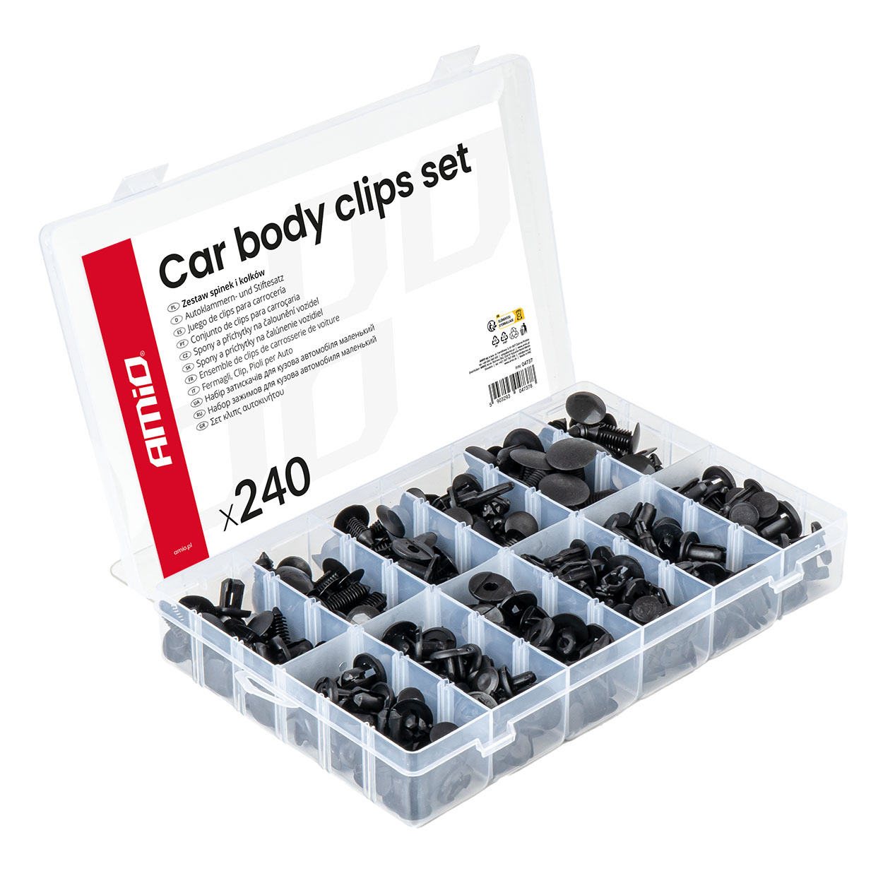 Auton kiinnikkeiden ja tappien sarja 240 osaa