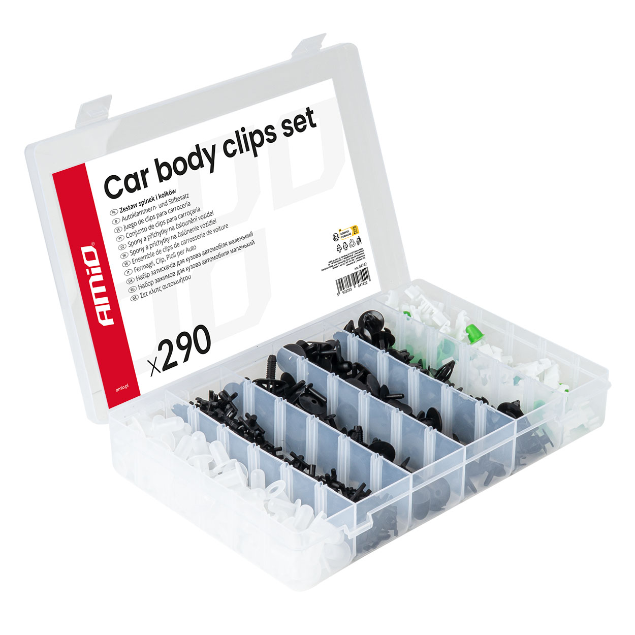 Auton kiinnikkeiden ja tappien sarja 290 osaa