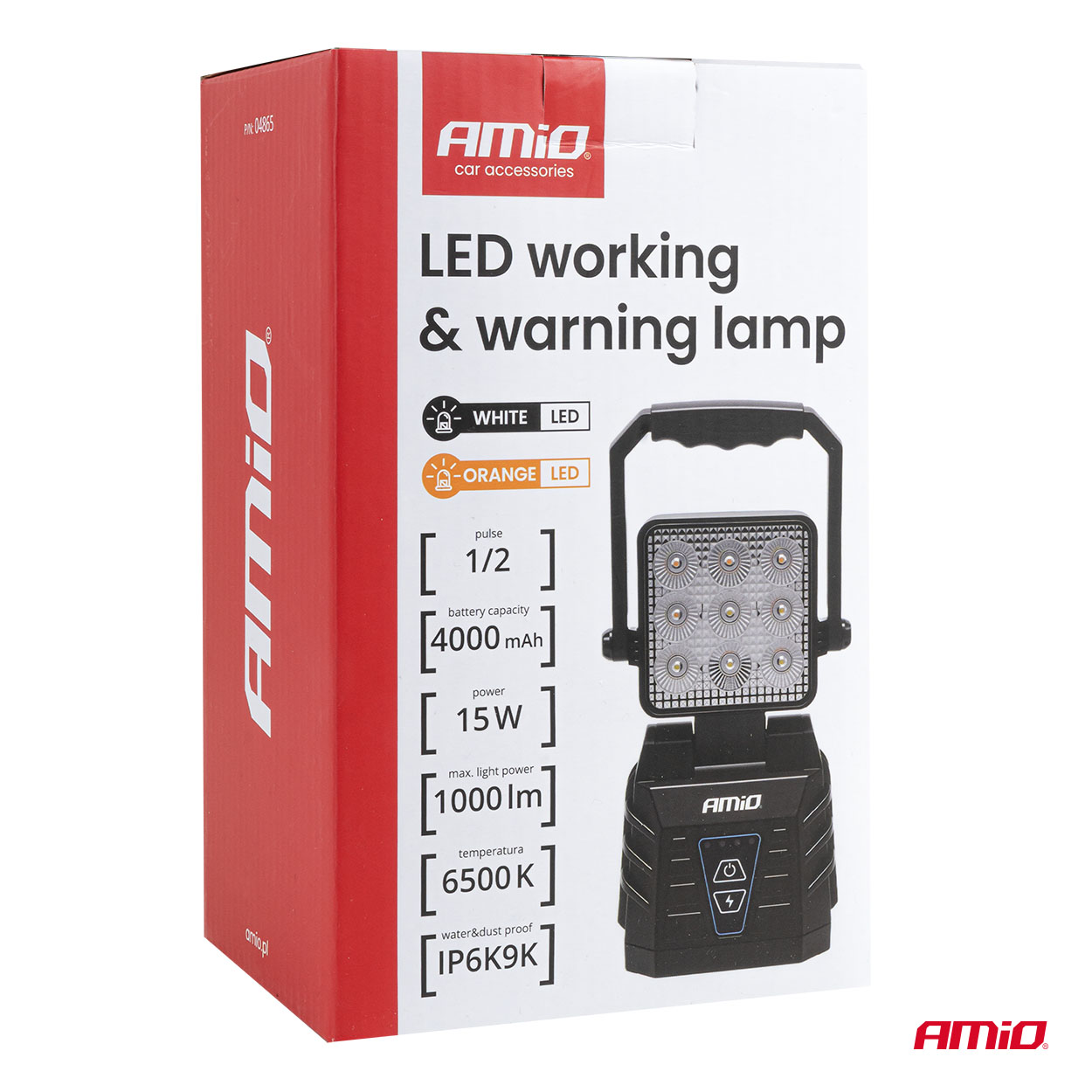 LED-työ- ja merkkivalo 15 W (BATT) AMIO-04865