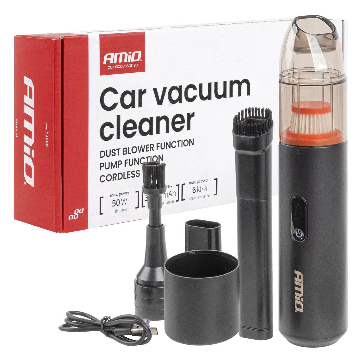 Autoimuri 3-in-1, 6 kPa, 50 W, 150 ml, AMIO-04888