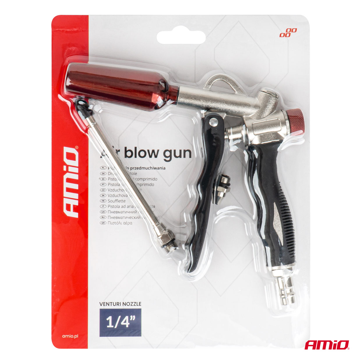 Venturi-paineilmapuhalluspistooli 1/4" AMIO-04928