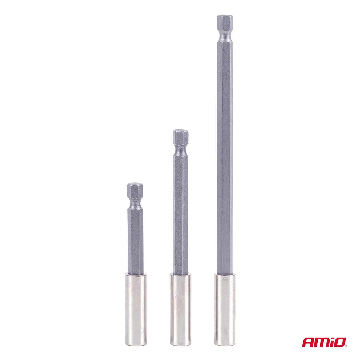 Ruuvauskärjenpidinsarja, 3 osaa, 1/4", AMIO-04934