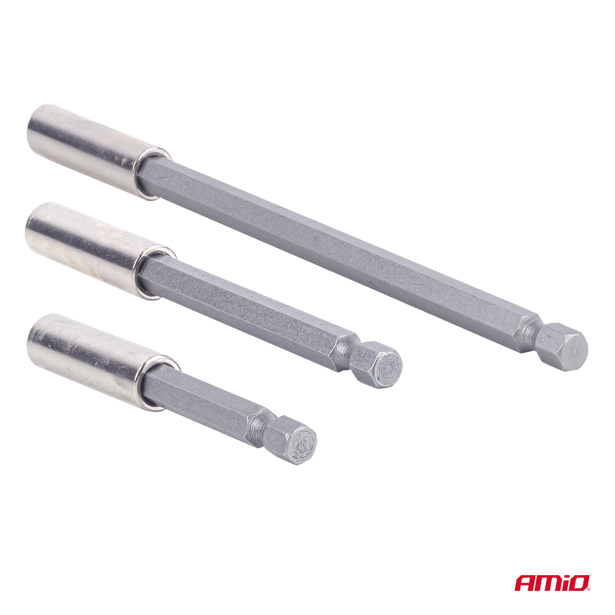 Ruuvauskärjenpidinsarja, 3 osaa, 1/4", AMIO-04934
