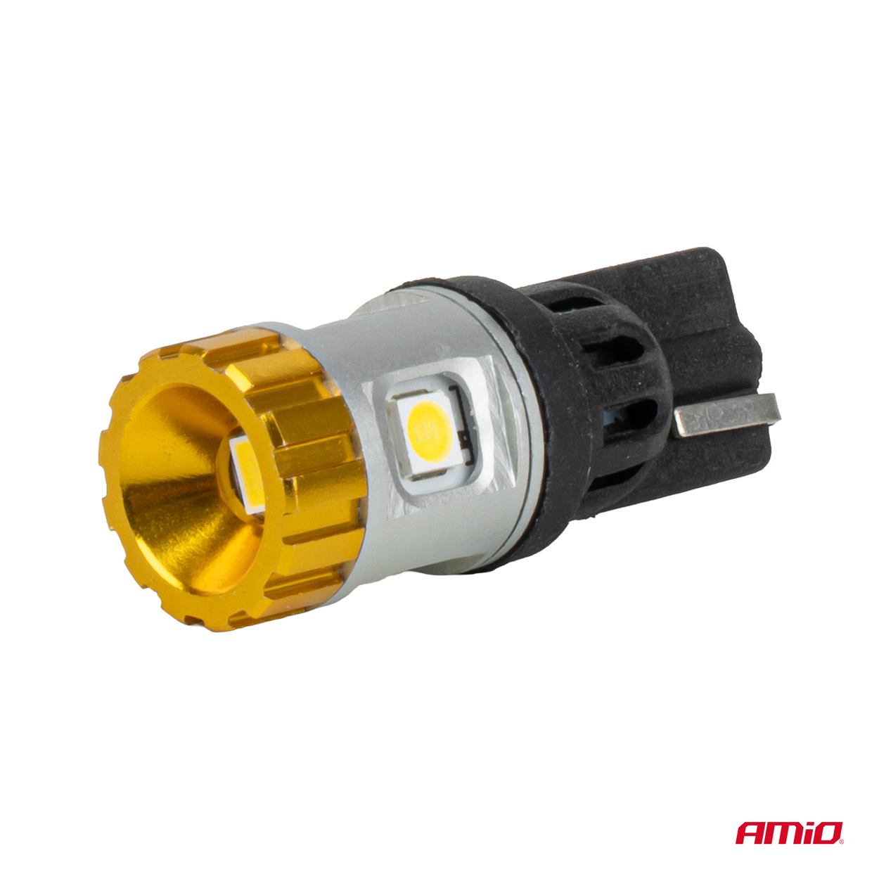 LED-polttimot CANBUS T10 3030 4SMD + 3020 1SMD valkoinen 12/24 V AMIO-04990