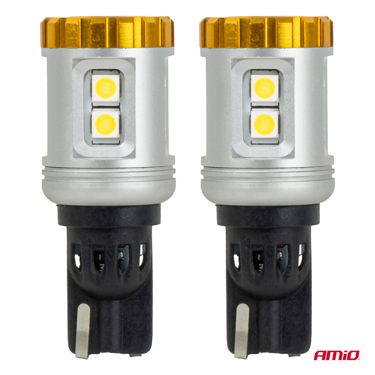 LED-polttimot STANDARD T15 3030 8SMD + 3020 1SMD valkoinen 12/24 V AMIO-04991