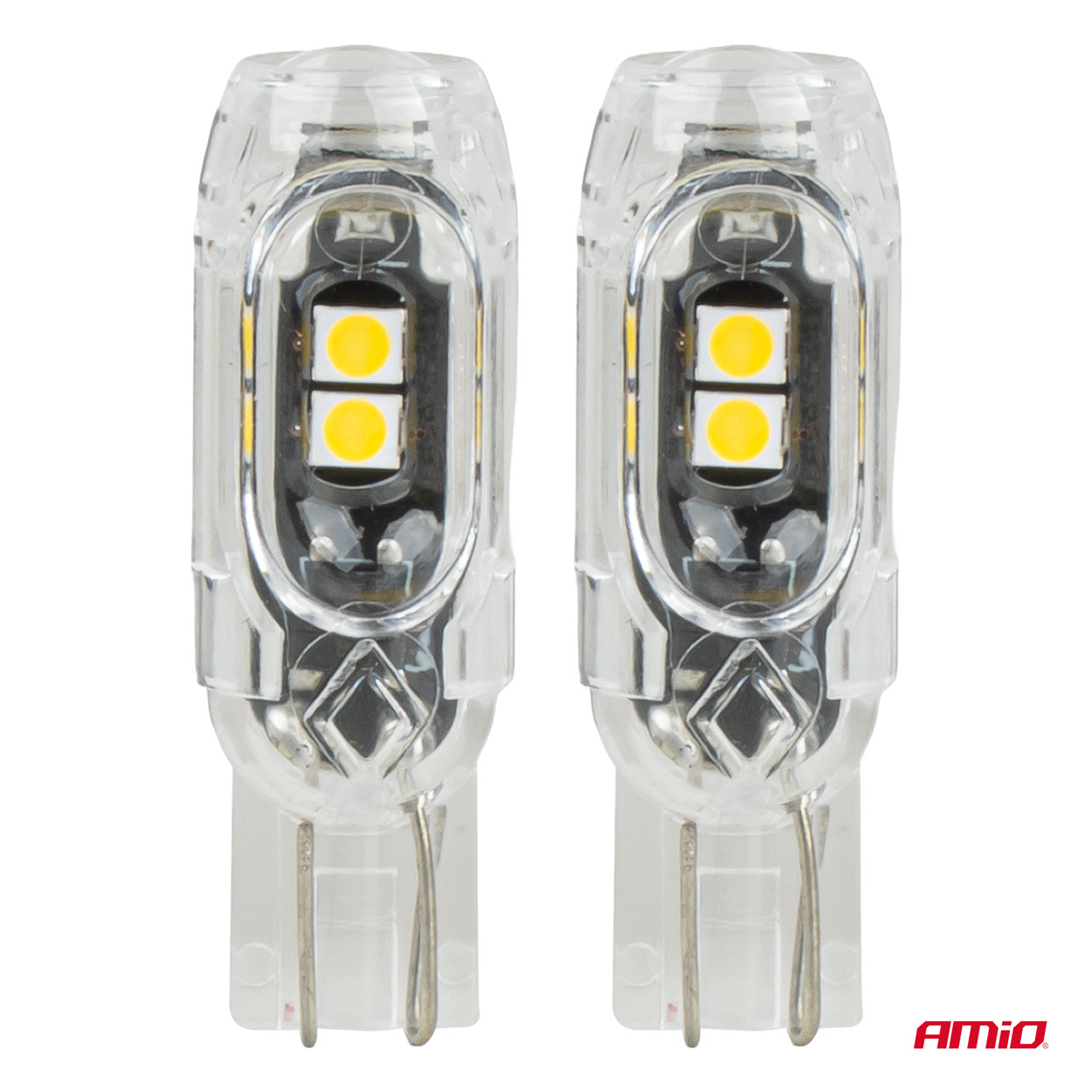 LED-polttimot STANDARD T10 2835 5SMD valkoinen 12 V AMIO-04995