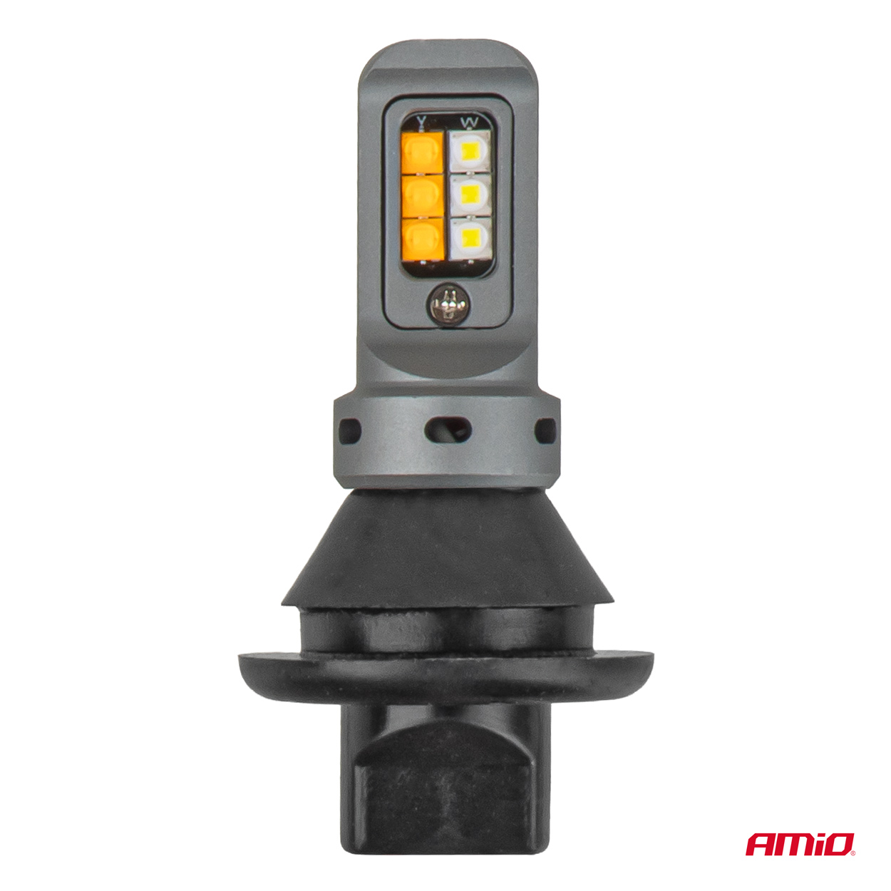 LED-päiväajovalo ja suuntavilkku 2-in-1, 1156 3535 12SMD 12/24 V, AMIO-05005