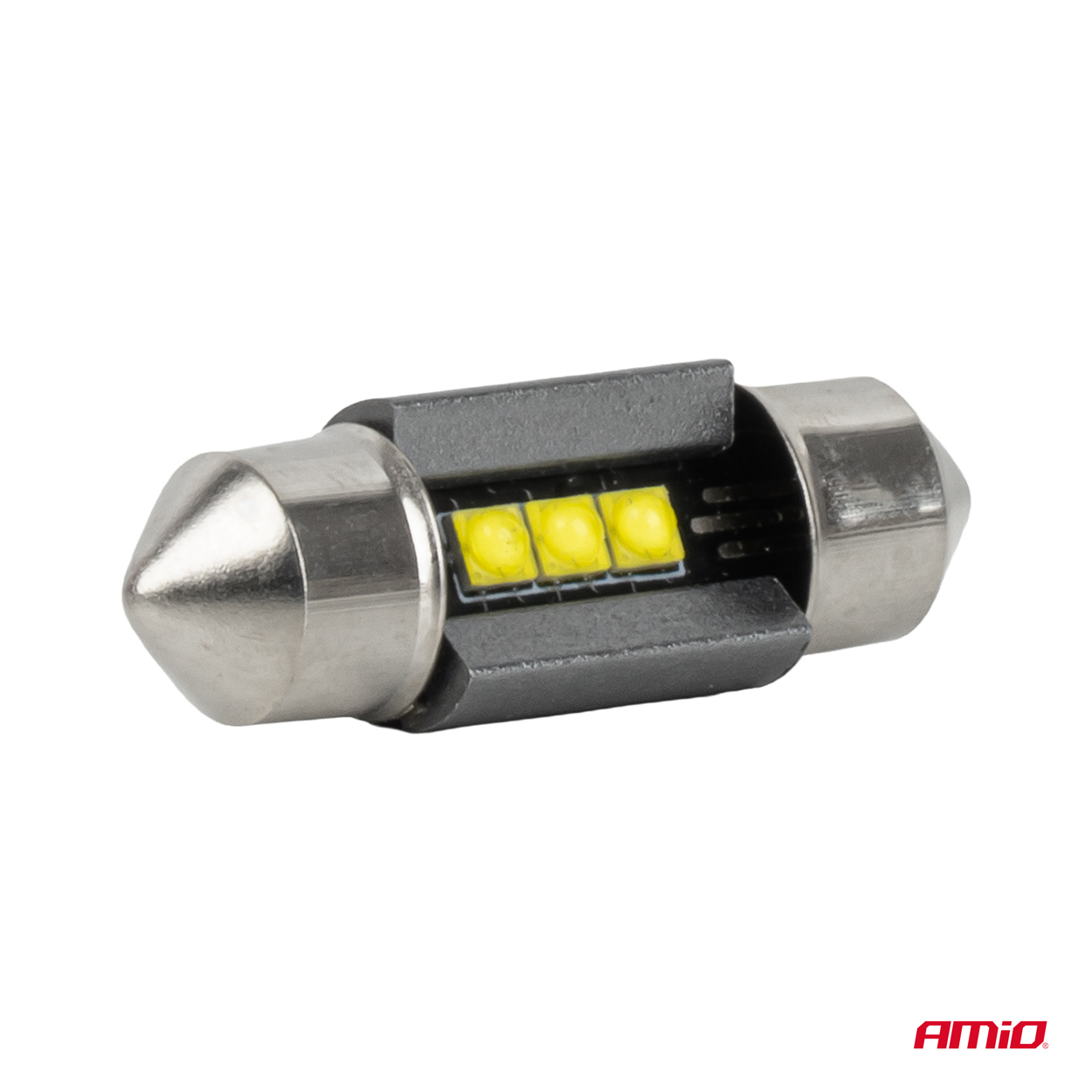 LED-polttimot CANBUS 31 mm 2525 3SMD valkoinen 12/24 V AMIO-05006