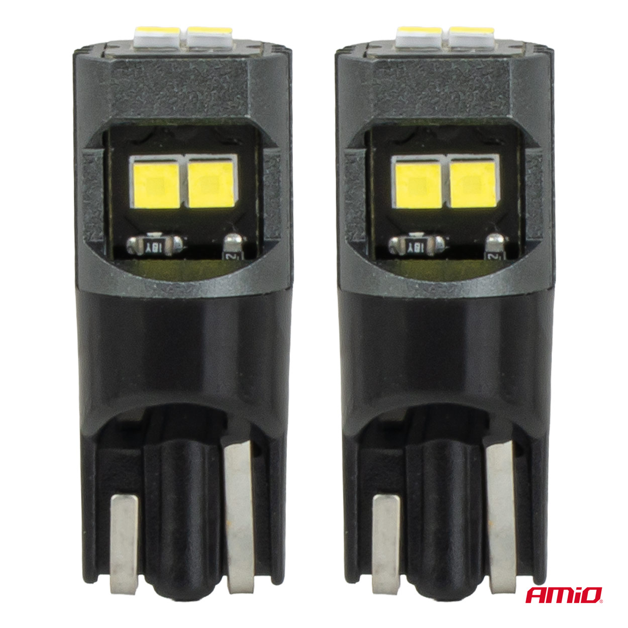 LED-polttimot CANBUS T10 2020 6SMD valkoinen 12/24 V AMIO-05010