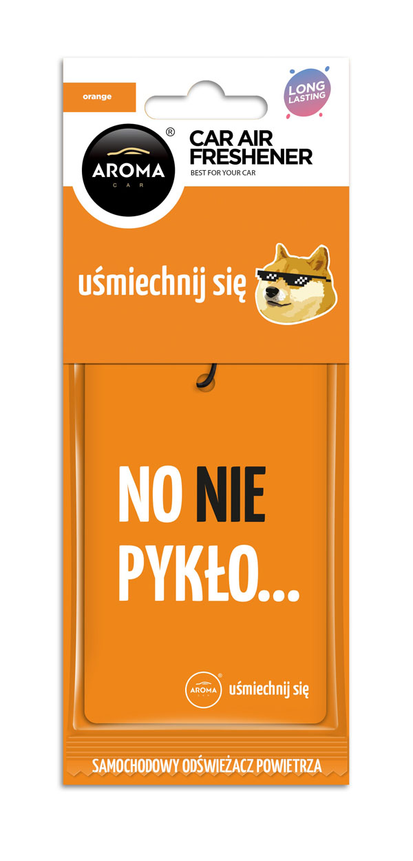 Auton ilmanraikastin AROMA CAR LETS SMILE Orange