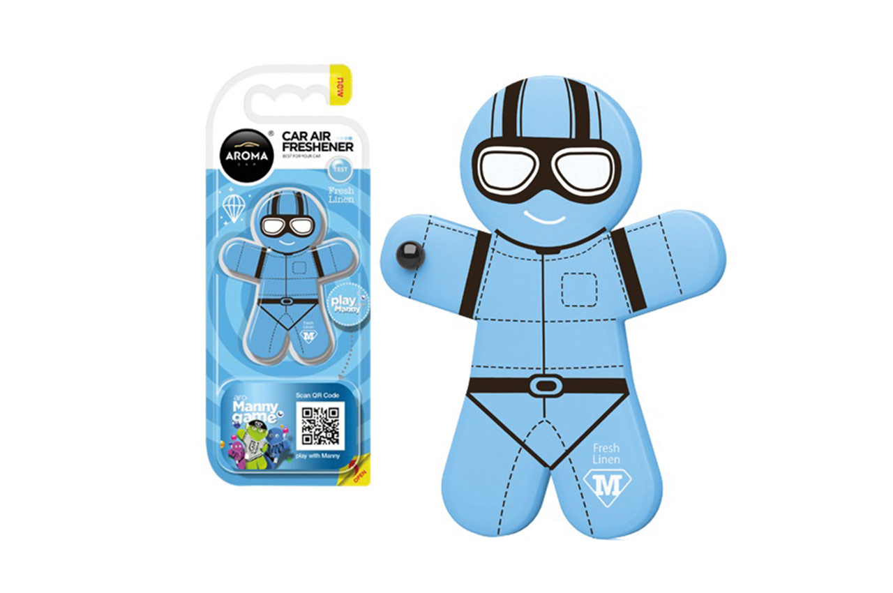 Auton ilmanraikastin AROMA CAR MANNY - Fresh Linen