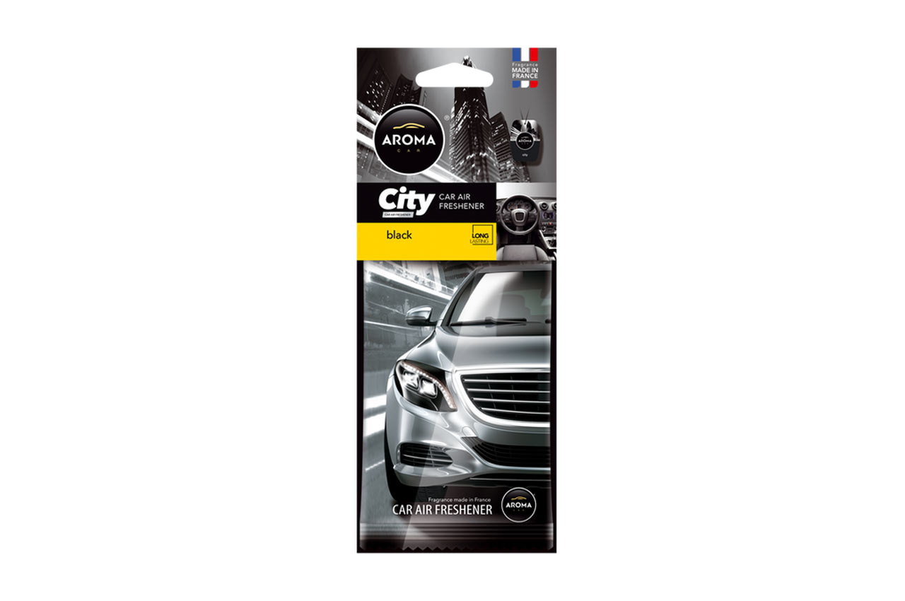 Auton ilmanraikastin Aroma City Card Black