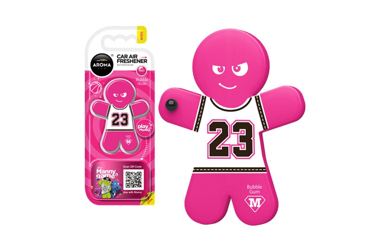 Auton ilmanraikastin AROMA CAR MANNY - Bubble Gum
