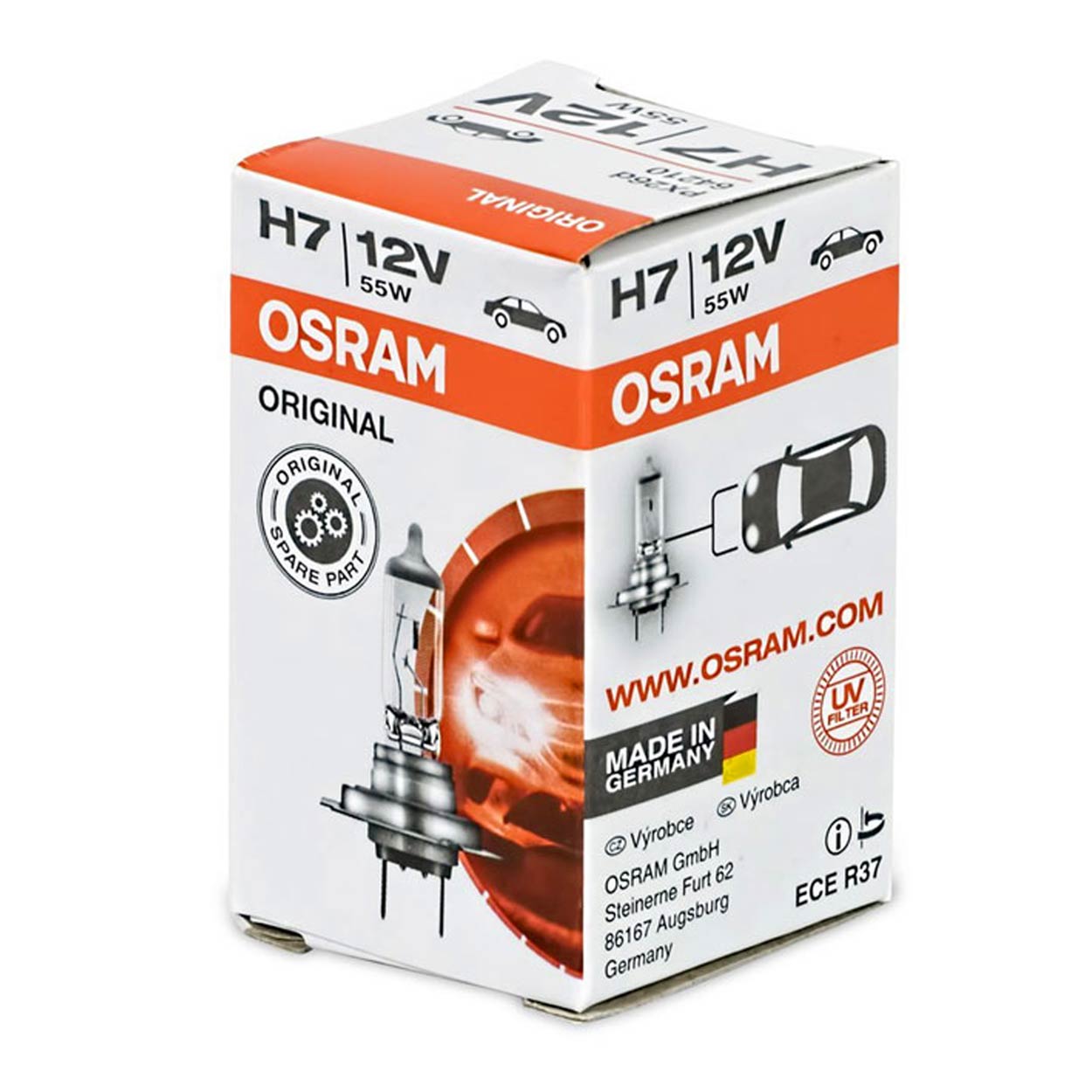 Halogeenipolttimo Osram H7 55 W PX26D