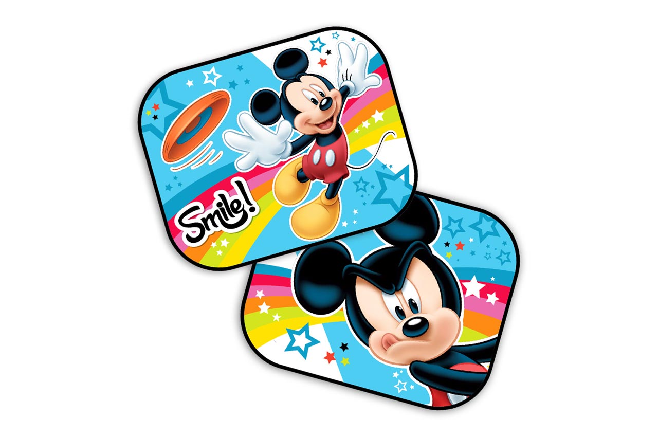 Sivuikkunan aurinkosuojat MICKEY, 44 × 35 cm, 2 kpl