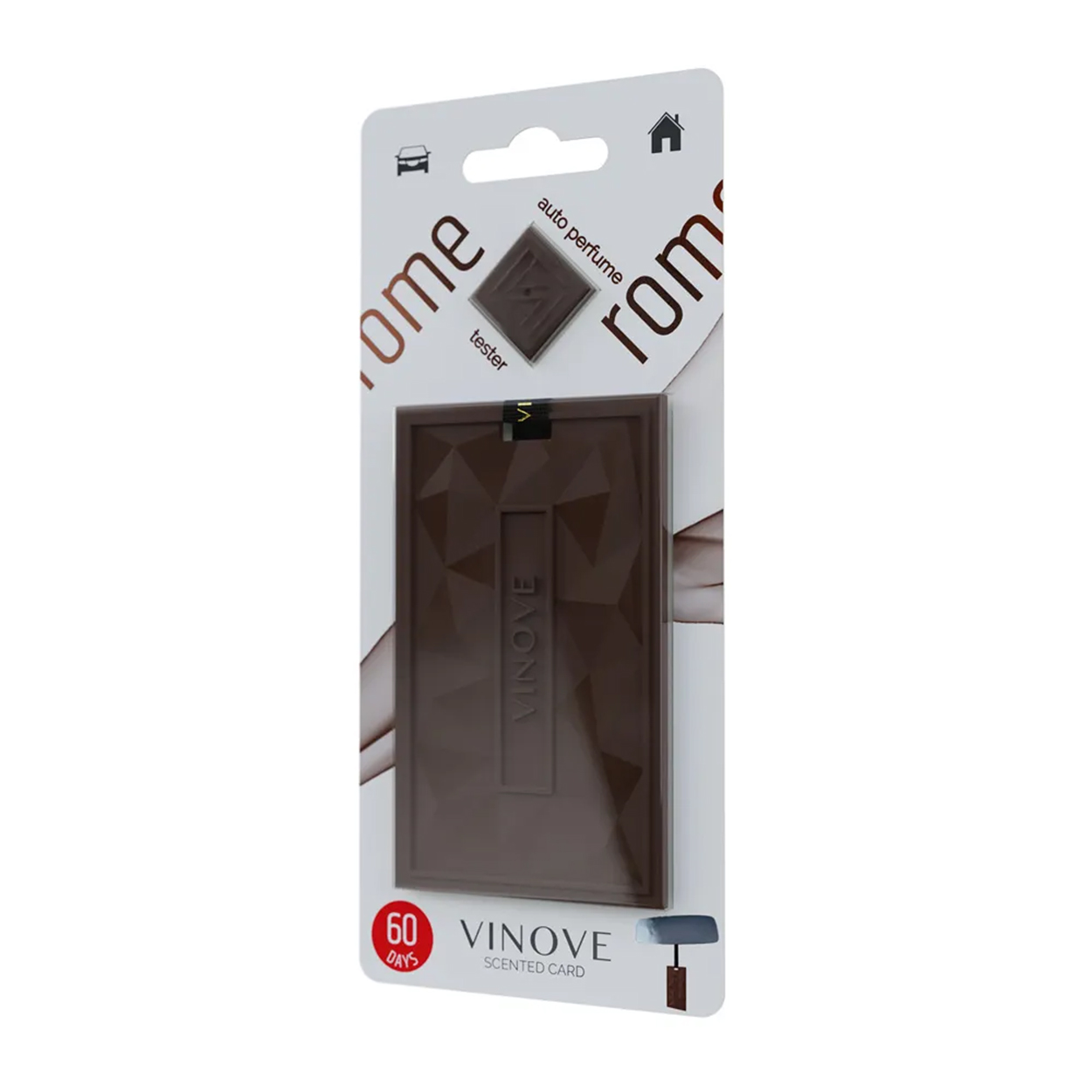 Vinove tuoksukorttiripustin autoon Rome Wood Scented Card