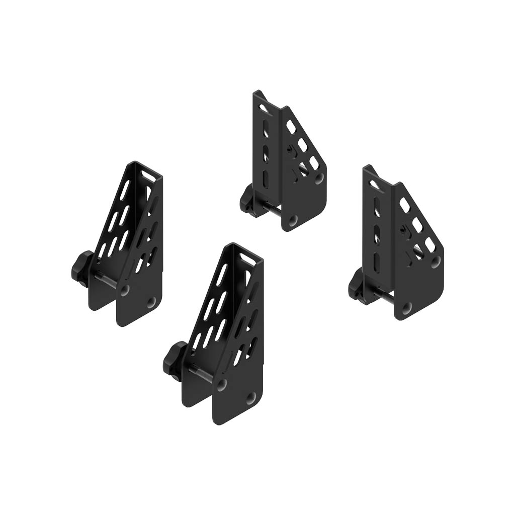 4 CRUZ kuormanpysäyttimet 10cm Cargo Spro - 30x20 kattotelineen tanko