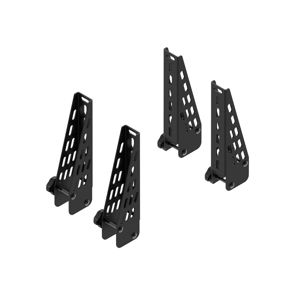 4 CRUZ kuormanpysäyttimet 18cm Cargo Spro - 30x20 kattotelineen tanko