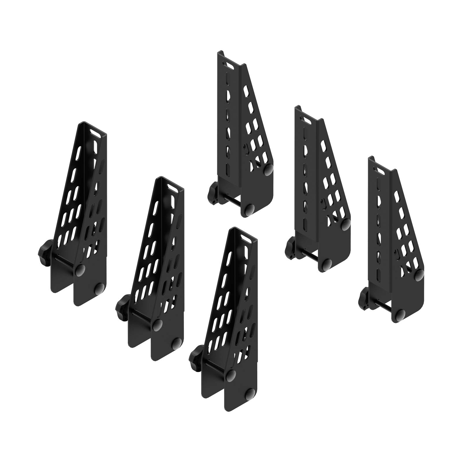 6x CRUZ kuormanpysäyttimet 18cm CRUZ Cargo Xpro -kattotelineisiin 2022