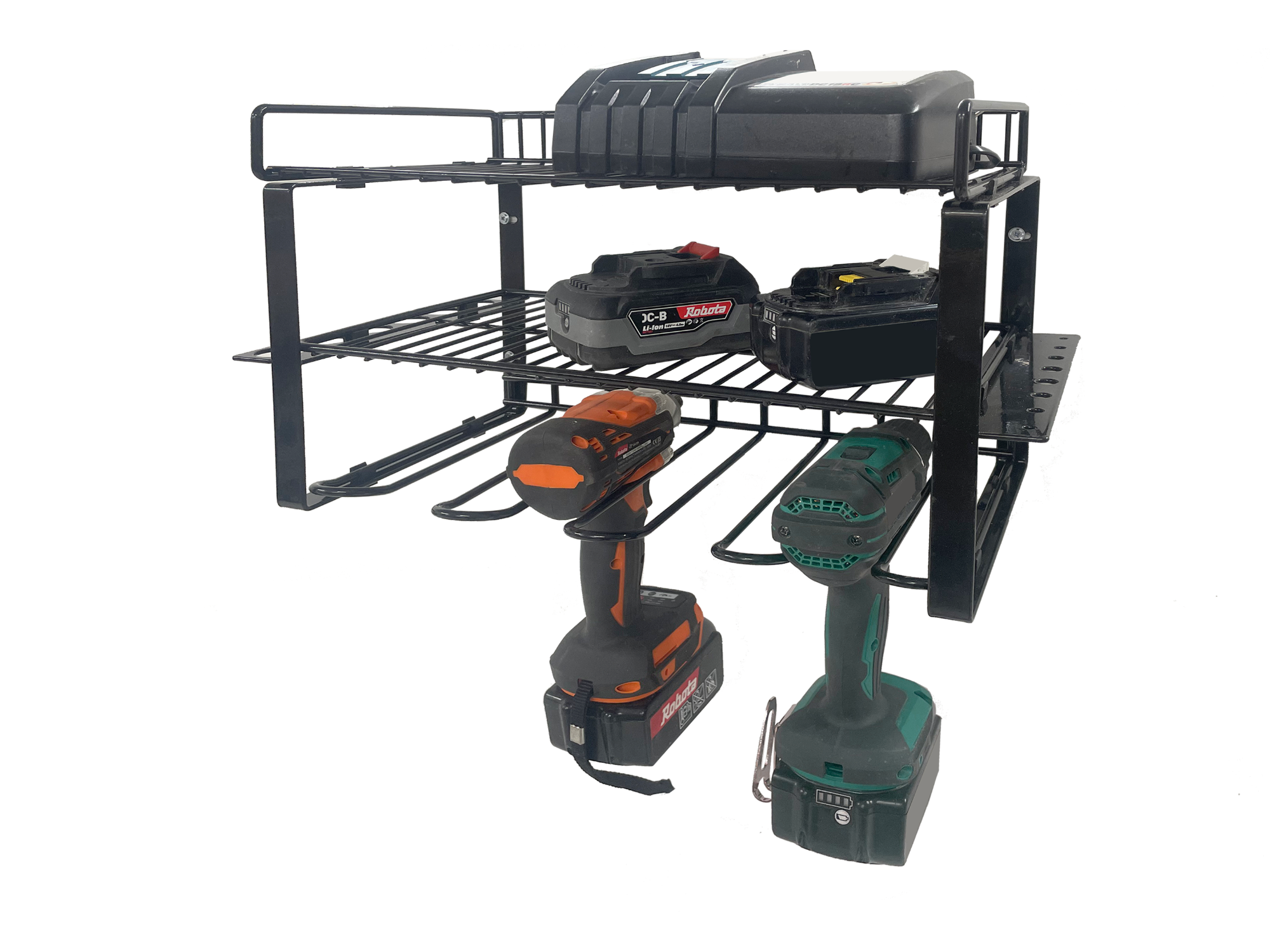 Robota akkuporakonehylly 3-tasoa