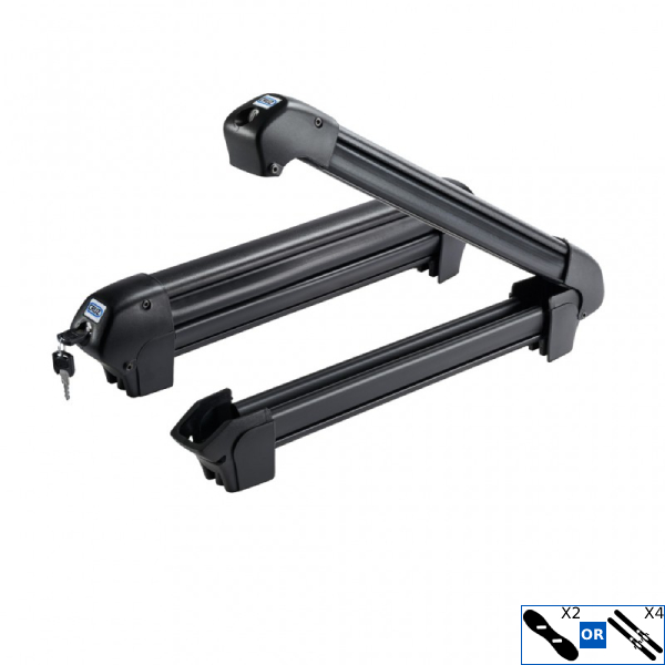 CRUZ Ski Rack Dark 4 suksiteline