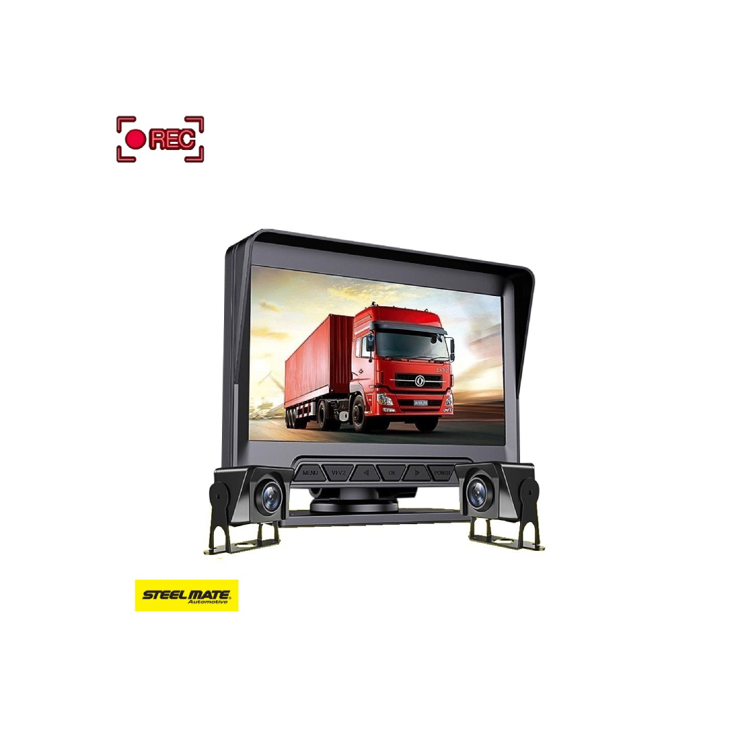 Peruutuskamerapaketti, 2:lla kameralla ja 7" näytöllä