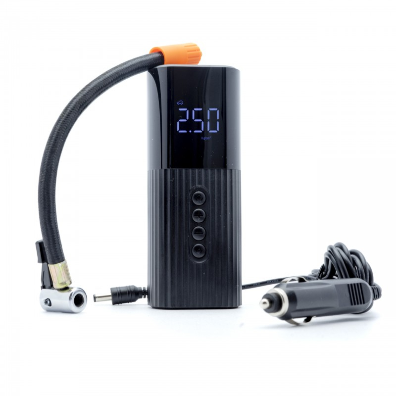 Kompressori 12V painemittarilla