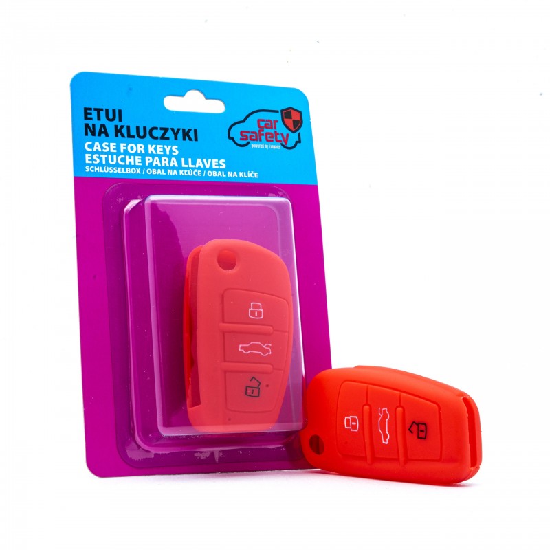 Auton avaimen suojakuori punainen Audi