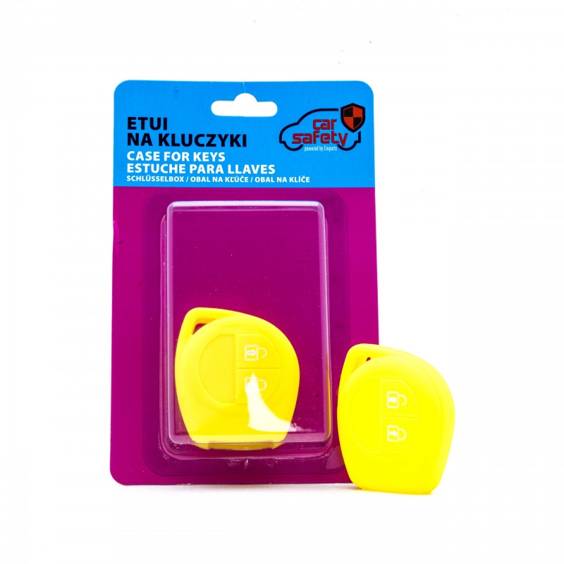 Auton avaimen suojakuori keltainen Fiat/Opel/Suzuki