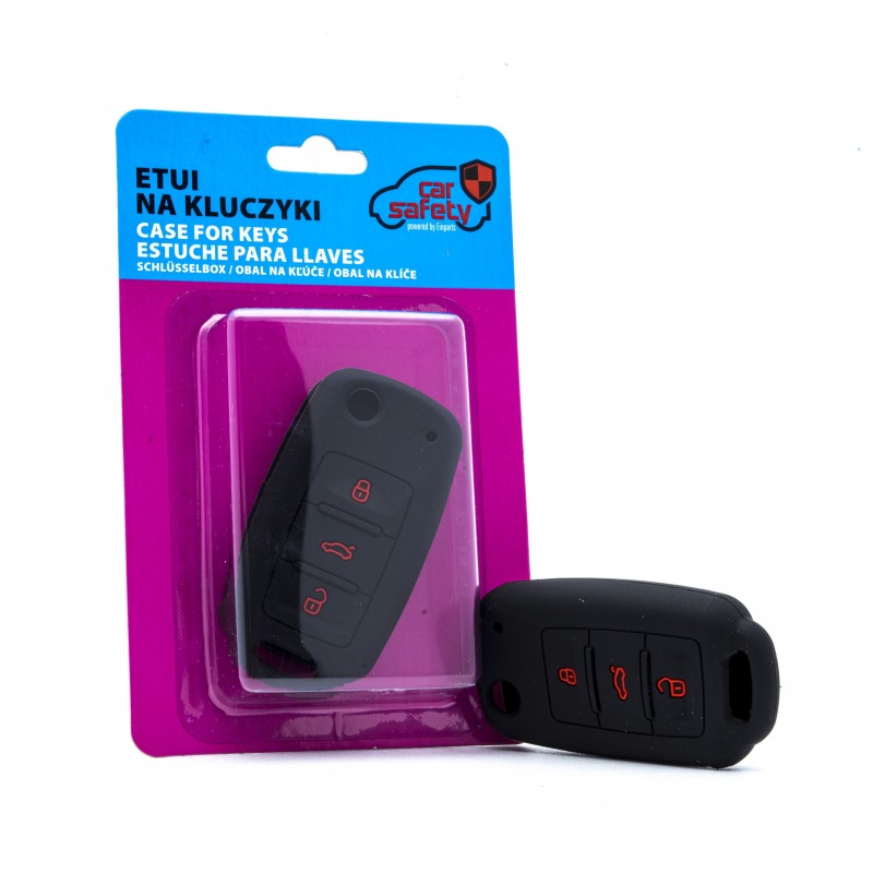 Auton avaimen suojakuori musta Skoda/VW